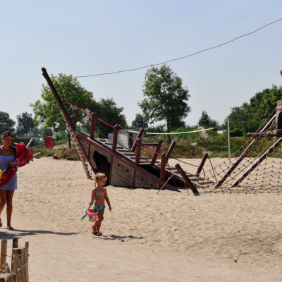 speeltuin op het strand