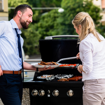 Barbecue met collega's